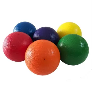 PU Auto Inflation Dodge Ball Beach Balls Soft Volleyball For Kids Games Play Logo Customized 6Inch 7Inch 8Inch 6 Colors