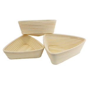 Cesta de fermentación de pan de ratán triangular, <span class=keywords><strong>Banneton</strong></span>, para panadería, cocina casera, molde para pan artesanal de masa madre - Product Image 1