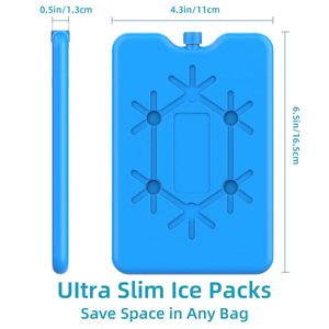 Non-Toxic Easy to Use 200ml Reusable for Lunch Bags/<b>Boxes</b>, Cooler Backpack, <b>Camping</b> Insulated Cooler Ice Blocks - Product Image 3