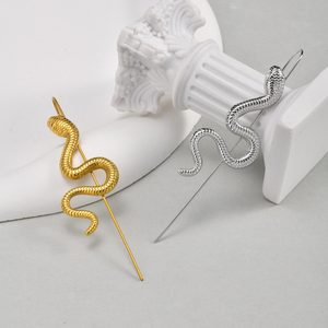 Ins phong cách móc tai clip Punk phóng đại Bông tai tai clip rắn hình Bông tai móc - Product Image 5