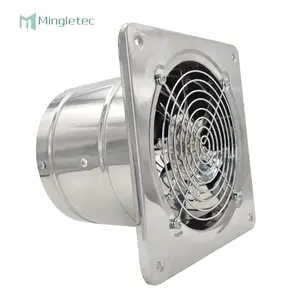 Silent Home Bathroom Kitchen Restaurant Stainless steel wall mounted Exhaust Fan