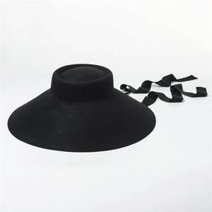 X1268 Wide Brim Wool <strong>Hat</strong> Wool <strong>Top</strong> Caps <strong>Red</strong> Wool Felt <strong>Hats</strong> Unisex Felt Homburg <strong>Hat</strong> - Product Image 3