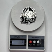 Autocollants personnalisés en alliage d'aluminium pour voiture, motifs têtes d'animaux (tigre, aigle, lion), autocollants latéraux pour modification automobile