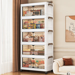 Armoire de Rangement Pliable Monobloc Sans Installation en Matériau PP Commande Minimale Boîtes et Bacs de Rangement pour Garde-Robe d'Enfant à Usage Domestique - Product Image 4