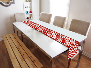 Camino de Mesa Personalizable 100% Algodón Puro con Diseño Impreso, Cubierta de Mesa Ecológica y Sencilla para Decoración Diaria del Hogar - Product Image 6