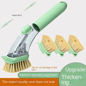Long Handle Dishwashing <b>Cleaning</b> <b>Brush</b> Kitchen Household Artifact Shabu <b>Brush</b> Pot Washes Hurting Sisal Does Not Dirty <b>Cleaning</b> - Product Image 6