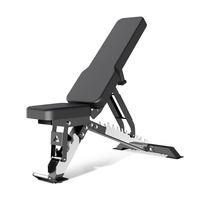 Banc de musculation commercial pliable en métal, inclinable et réglable, avec support pour haltères, chaise de fitness et équipement de gym d'assistance assise