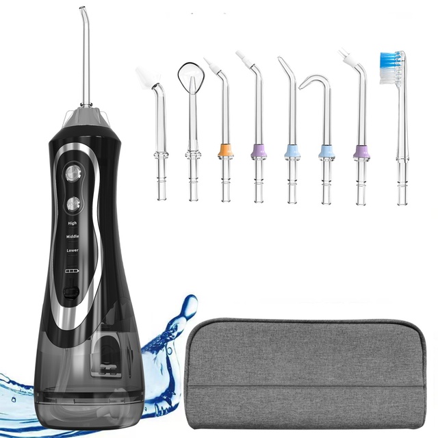 Smart Handheld Ultrasonic Portable High Pressure Timed Electric Waterproof Household Oral Cleaning Dental Water Flosser
