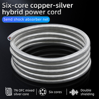 Cable de Alimentación ATAUDIO HIFI de Seis Núcleos para DIY, Conexión Coaxial para Micrófono y Monitor, Cable a Granel