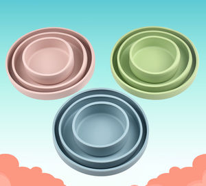 Assiette à dîner compartimentée en silicone pour enfants, ventouse, <span class=keywords><strong>soupe</strong></span>, paille, bol complémentaire pour repas <span class=keywords><strong>de</strong></span> bébé - Product Image 2