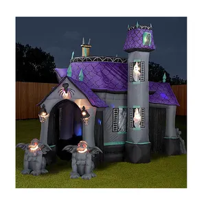 Casa mal-assombrada inflável fantasma halloween, decoração inflável do feriado para venda