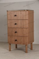Chariot de Salon Commercial le Plus Vendu, en MDF et Métal Peint, Durable, Facile à Déplacer, Design Moderne