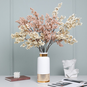 Fleur artificielle Ruilisi, fruit porte-bonheur, fleur en soie blanc laiteux, décoration d'intérieur, arrangement pour vase - Product Image 3