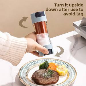 Dosificador de Sal de 0.5g con Prensa, Dispensador de Doble Cabeza para Azúcar, Especias, Pimienta, Botella de Condimento, Herramienta Cuantitativa para Salpicar Sal - Product Image 2