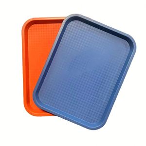 Modern Design Eco-Friendly <b>Plastic</b> Restaurant Food <b>Tray</b> Rectangular PP Dish <b>Tray</b> for Canteen Party Serving Thickened Food Plate - Product Image 2