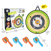 Jeu de fléchettes Velcro à lancer de hache de 24 pouces Jeu de fléchettes Jouets de fête en plein air Jeu éducatif à lancer de cible Articles cadeaux pour enfants