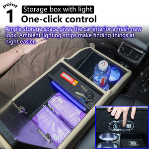 Reposabrazos para Asiento Trasero de Coche MPV, Reposabrazos Central Trasero Universal, Caja de Almacenamiento Plegable para la Segunda Fila - Product Image 6
