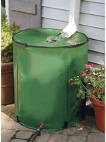 Baril pliable de collecte d'eau de pluie en PVC de 50/100 gallons pour recueillir l'eau de pluie de la gouttière