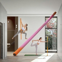 Bâton de yoga et de Pilates amélioré, 1,5 m, en acier allié robuste, réglable, pour la flexibilité, l'équilibre et la thérapie physique, unisexe