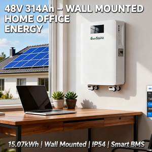 Batterie solaire 48V 314Ah 15kWh pour système de stockage d'énergie, montage mural avec roues - Product Image 2