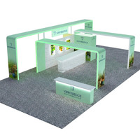 Système d'exposition modulaire personnalisé de qualité supérieure, conception de stand d'exposition, expert en structure modulaire en aluminium, boîte à lumière LED, stand d'exposition