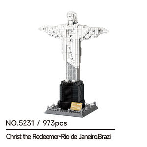 Wange 5231 Cristo Redentor Brasil, Bloques de Construcción Creativos, Modelo de Ladrillos de Plástico Unisex, Juego de Bloques de Construcción Educativos, Juguete de Regalo - Product Image 5