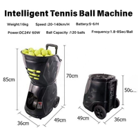 Mesin Pelontar Bola Tenis Otomatis Terbaik Eropa Halide Pro 20-140 Km/jam 16kg Portabel Kontrol Jarak Jauh APP ABS Dapat Disesuaikan Latihan Solo