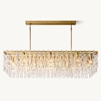 Lustres en cristal de luxe pour villas, chandeliers de mariage, luminaires suspendus pour centres de table, décoration suspendue pour banquets d'hôtel