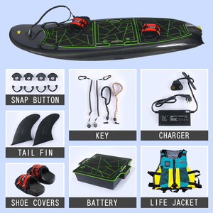 Planche de surf à moteur à réaction en fibre de carbone haute vitesse avec ailerons, planche de sport nautique, respectueuse de l'environnement - Product Image 5