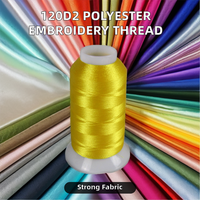 Glands tressés en fil de soie polyester haute ténacité pour la couture broderie mercerisé résistant aux hautes températures pour le point de croix