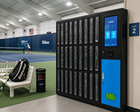 Casillero Inteligente de Autoservicio para Alquiler de Palos de Billar 2026, Gabinete de Almacenamiento de Equipos con Pantalla Táctil para Clubes Deportivos y Gimnasios