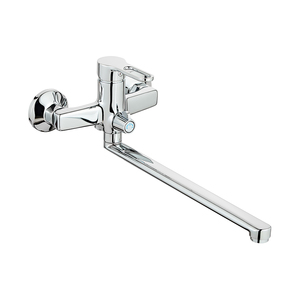 <span class=keywords><strong>Robinet</strong></span> <span class=keywords><strong>de</strong></span> salle <span class=keywords><strong>de</strong></span> bain et <span class=keywords><strong>de</strong></span> <span class=keywords><strong>cuisine</strong></span> mural en laiton chromé, eau froide et chaude, avec long bec rotatif - Product Image 3