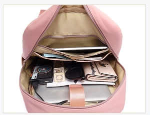 In bianco zaini campus eco-friendly economici adolescenti sacchetti di scuola della ragazza su ordine a buon mercato pianura <span class=keywords><strong>donna</strong></span> di colore <span class=keywords><strong>rosa</strong></span> zaino - Product Image 4