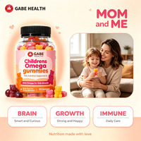 Gummies Omega DHA en gros pour enfants, 60 unités, pour la croissance cognitive et le soutien immunitaire, saveur fruitée délicieuse, à la pectine, pour enfants, OEM