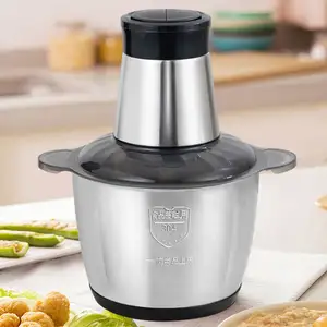 meat grinder, mixer free electric steel appliances 2l stainless food kitchen sample processor chopper vegetable/