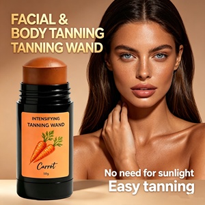 Stick <span class=keywords><strong>autobronzant</strong></span> à la carotte Marque Blanche, applicateur intensif pour un éclat doré profond, baume bronzant, amplificateur de bronzage intense, OEM - Product Image 1