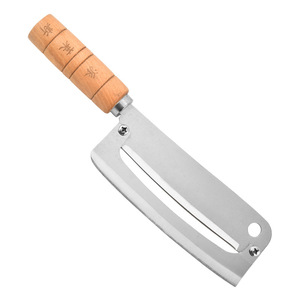 Coltello da Sbucciatura in Acciaio Inox 2CR13 con Manico in Legno, Pelapatate Multifunzionale per Ananas, Coltello per Frutta Modello <span class=keywords><strong>F52</strong></span> - Product Image 5