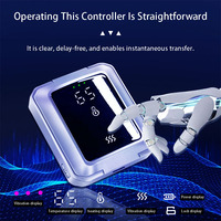 Controlador de Temperatura Digital con Pantalla Táctil, Batería Integrada, Vibración, 3 Niveles de Calor, Modos Desmontables, Calefacción