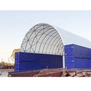 Abri-conteneurs, garages, entrepôts, tentes dôme en acier galvanisé à installation facile, vente directe usine. - Product Image 1