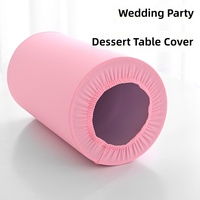 Housse de seau à dessert, accessoires de fête de mariage, en polyester, style moderne et minimaliste, nappe de table à dessert, housse de table décorative