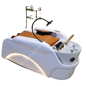 Luxury Electric Spa Head Water Therapy Shampoo <b>Bed</b> Hair Washing Massage Chair Shampoo <b>Bed</b> With Bowl Steamer - Product Image 2
