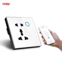Enchufe de pared universal estándar del Reino Unido Programa Tuya 13A Aplicación inalámbrica Control de voz Zigbee Enchufe de pared inteligente