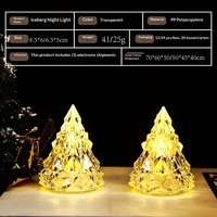 Décorations de Noël, lampes à vent, lumières LED scintillantes, lumières nocturnes romantiques, décorations de chambre de mariage, petites lampes transparentes