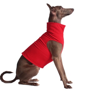 Whippet-ropa para mascotas, protección térmica en blanco y rojo, chaleco gris cálido - Product Image 1