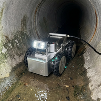Robot d'inspection de pipeline à couple élevé pour tous les scénarios - Caméra robotique industrielle pour tuyaux, propulsion antidérapante à 6 roues, antidéflagrante