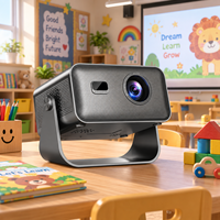 Projecteur Mini Android Wifi Sans Fil Smart TV LED DLP Natif Home Cinéma Portable Projection de Films en Extérieur Écran 3D