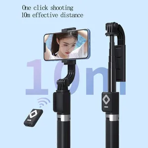 Trépied extensible 1,7 m avec anneau lumineux LED double et support miroir 4-en-1 pour téléphone (<span class=keywords><strong>iPhone</strong></span> X, 8, <span class=keywords><strong>11</strong></span>, Android) - Product Image 6