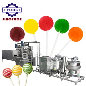 stainless steel factory price die form hard center filling candy production line small lollipop making machine