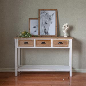 Innova Wholesale China Classic Storage Drawer Side <b>Table</b> Pastoral Rustic Country Wooden <b>Console</b> <b>Table</b> for Hotel Home Furniture - Product Image 3