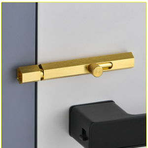 Perno de puerta de aleación de aluminio, 18mm, 20mm, 29mm, 27mm, diseño minimalista resistente, fácil instalación para puerta de baño - Product Image 5
